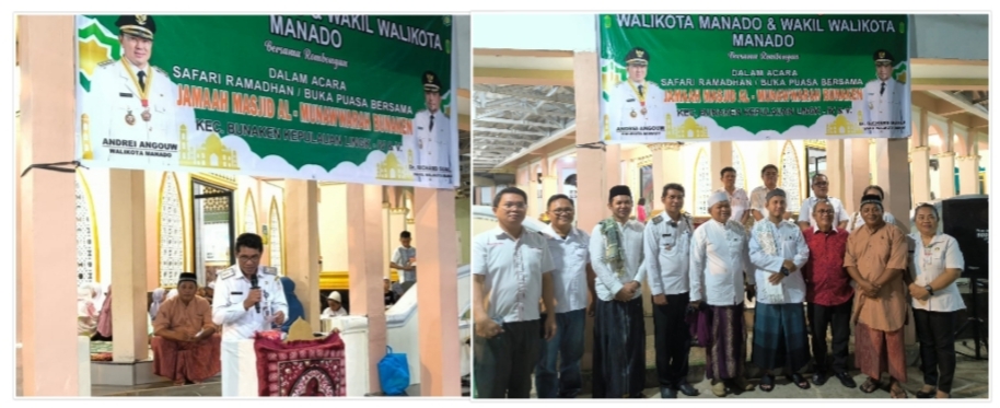 Wakili AARS, Camat Bunaken Kepulauan Pimpin Safari Ramadhan Pemkot Manado