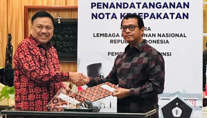 Gubernur Olly Teken MoU dengan Gubernur Lemhannas RI