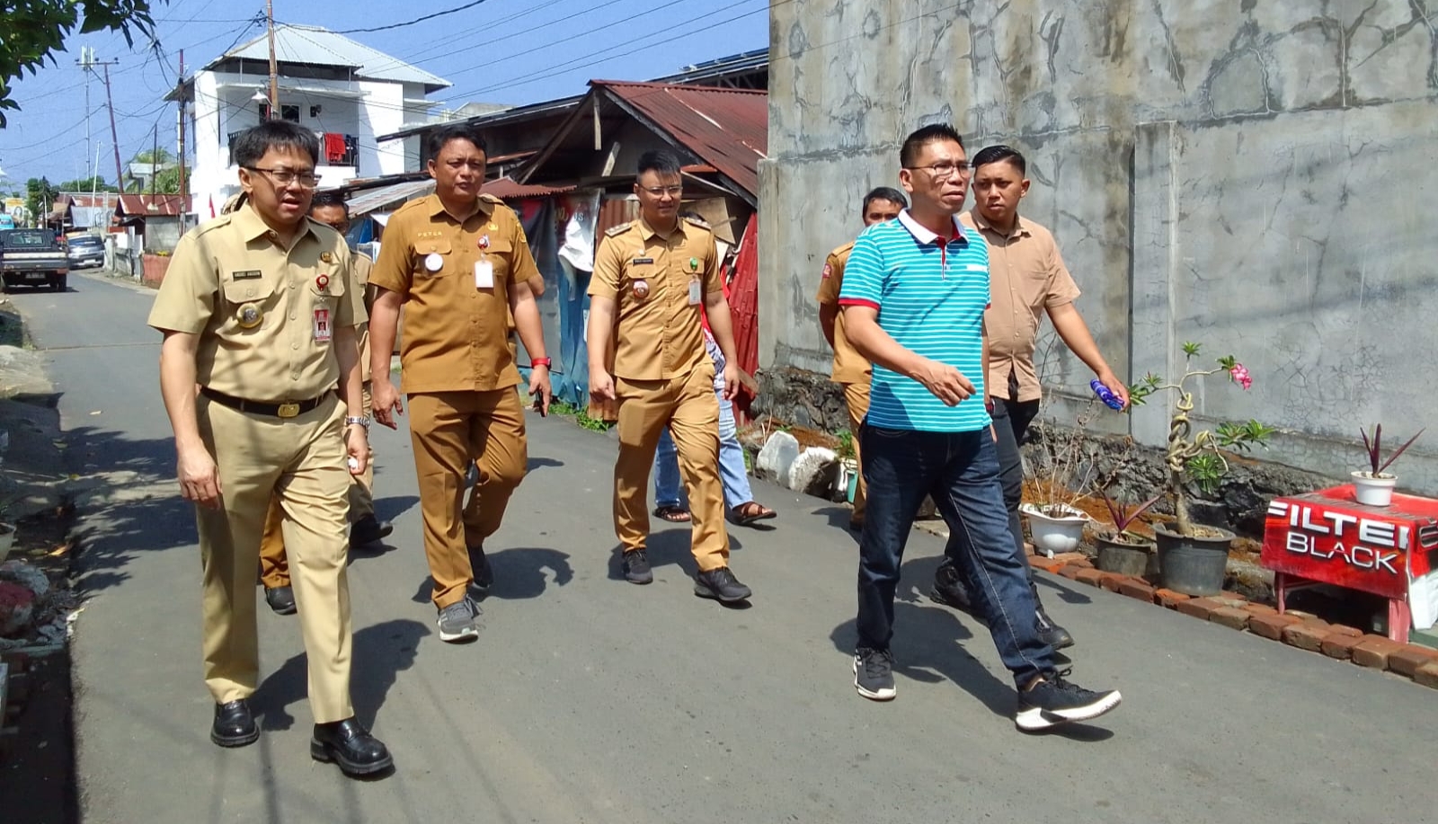 Walikota ke Kelurahan Tumumpa II Pantau Pengerjaan Infrastruktur