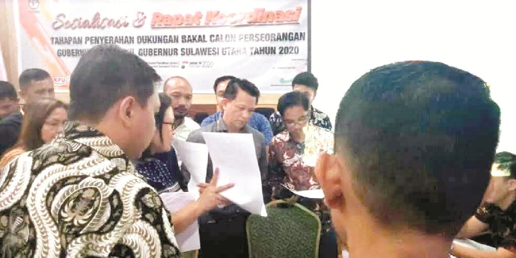 KPU Sulut Simulasikan Syarat Dukungan Balon Perseorangan