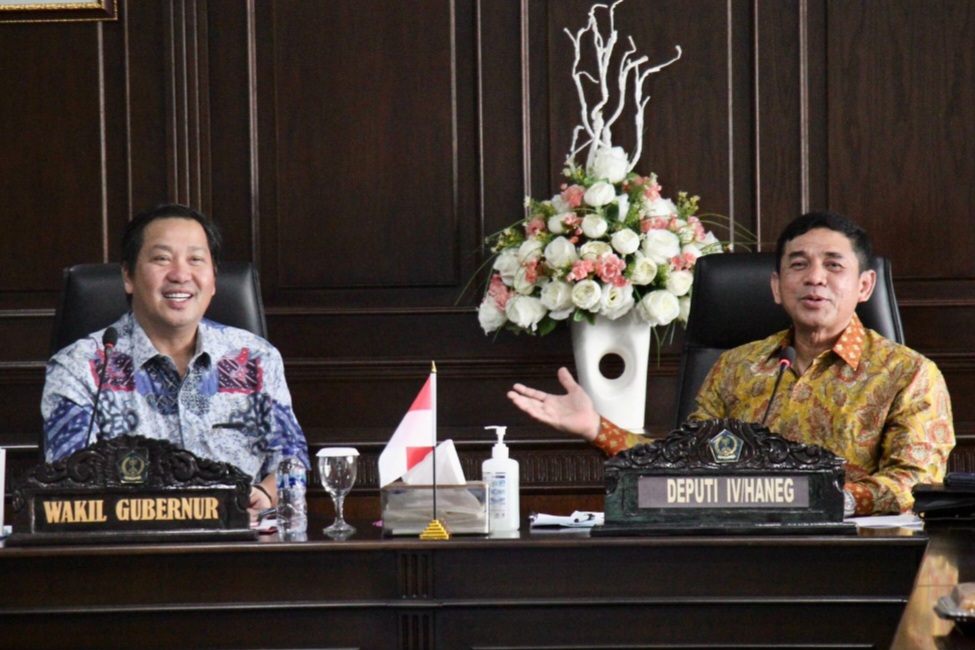 Bahas Pengelolaan Perikanan, Wagub Kandouw Rakor Bersama Kemenko Polhukam