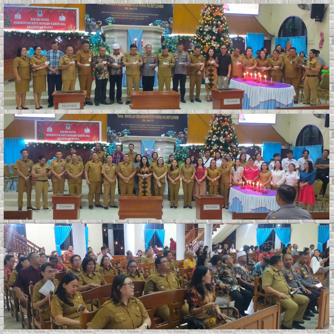 Safari Natal Pemkot Berjalan Hikmat di GMIM Zaitun Karombasan Utara