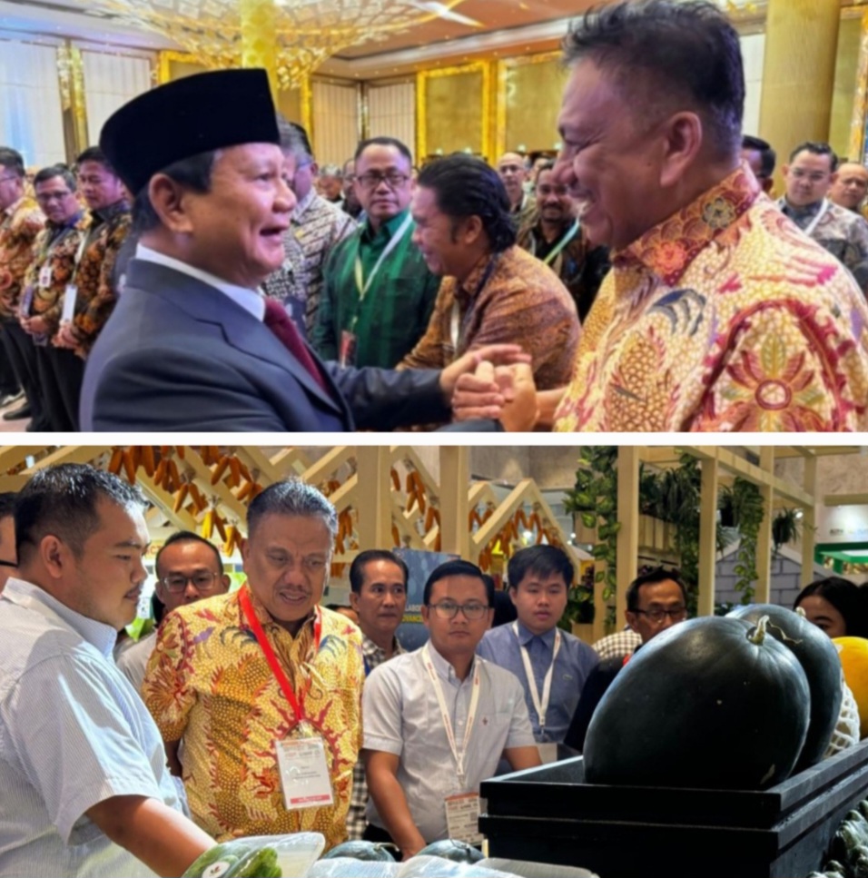 Gubernur Olly dan Prabowo Mesra di Indo Livestock 2024