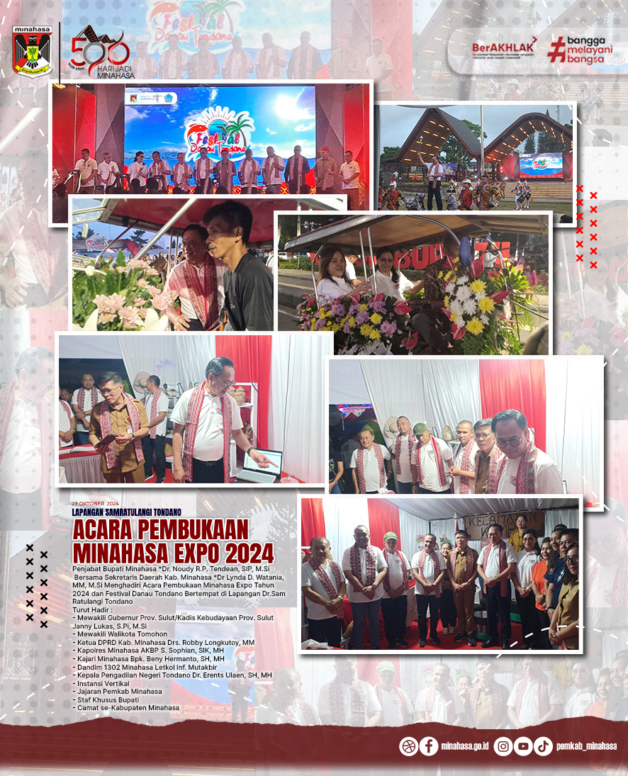 Bupati Noudy Tendean Buka Minahasa Expo daN Festival Danau Tondano 2024