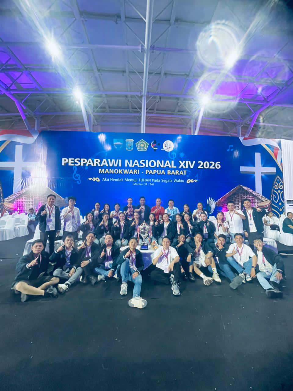 Tim Musik Gerejawi Nusantara LPPD Kota Tomohon Juara I Pesparawi XIV di Manokwari Papua Barat