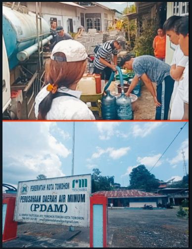 Krisis Air Bersih, PDAM Tomohon Suplai Air Tiap Hari 