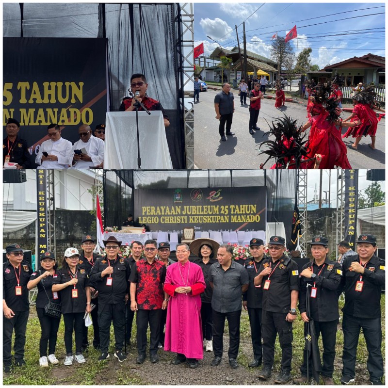 Pjs Walikota Tomohon Hadiri Misa Perayaan Jubelium 25 Tahun Legio Christi Keuskupan Manado