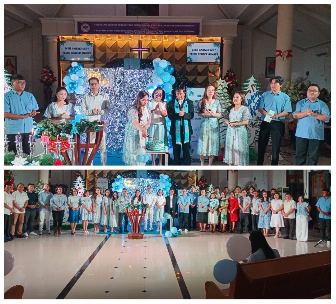 Ibadah Pra-Natal Remaja GMIM Manado Teling Diisi Syukuran HUT ke-36 Teens Benzar Bumber