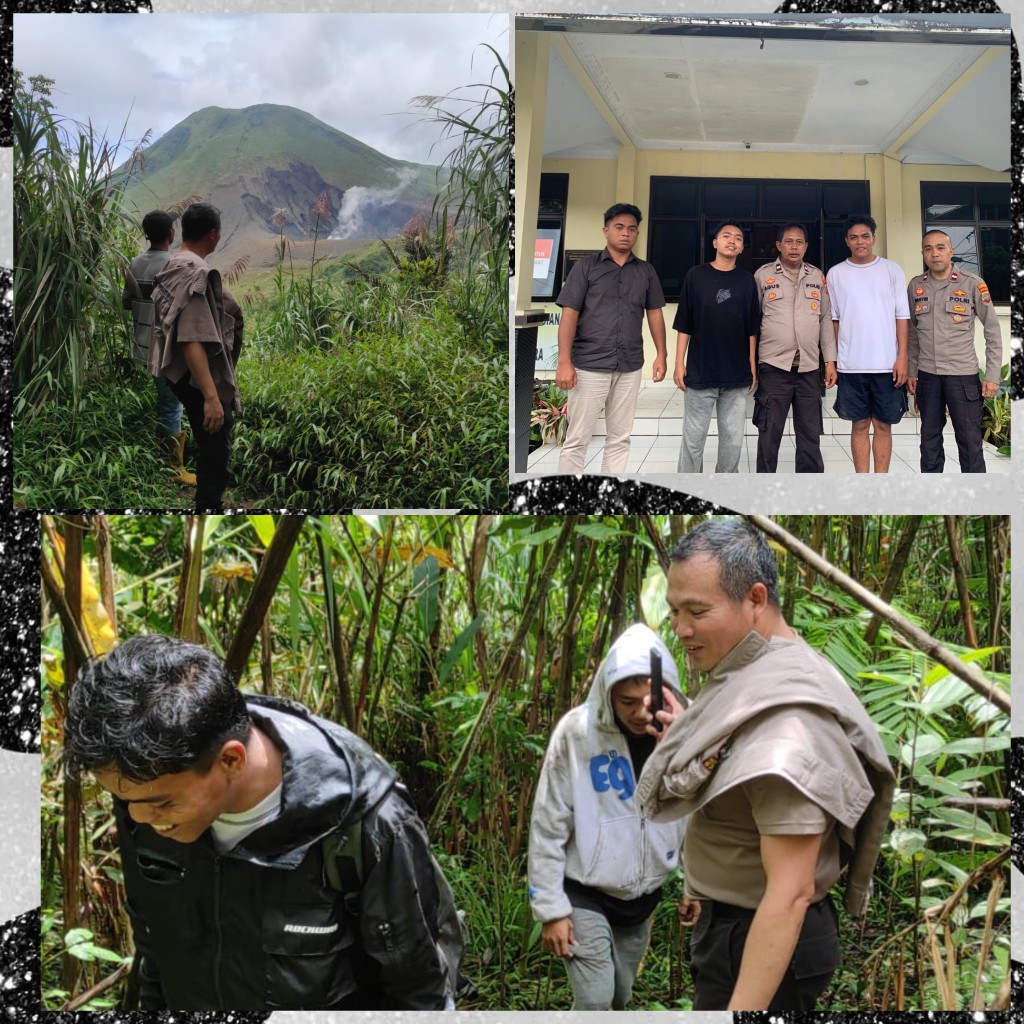 Polsek Tomut Berhasil Temukan 2 Pendaki yang Tersesat di Gunung Empung