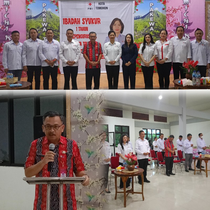 Syukur 1 Tahun, Walikota Carol: Salut Eksistensi PMI Tomohon