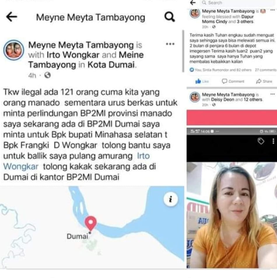 Bupati Minsel Bantu Kepulangan TKW Asal Amurang Dari Malaysia
