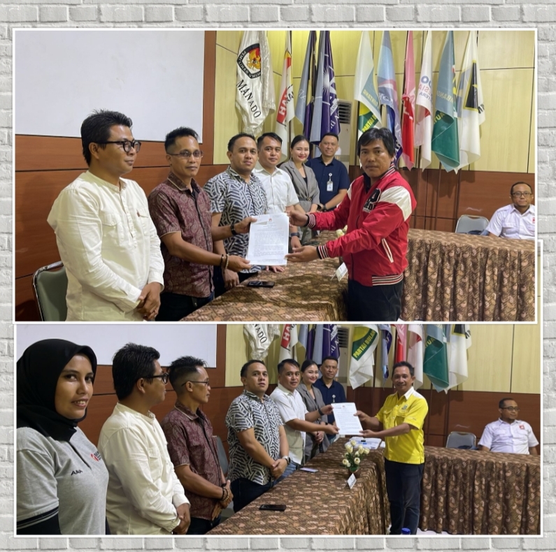 KPU Manado Serahkan Dokumen DCT ke Parpol