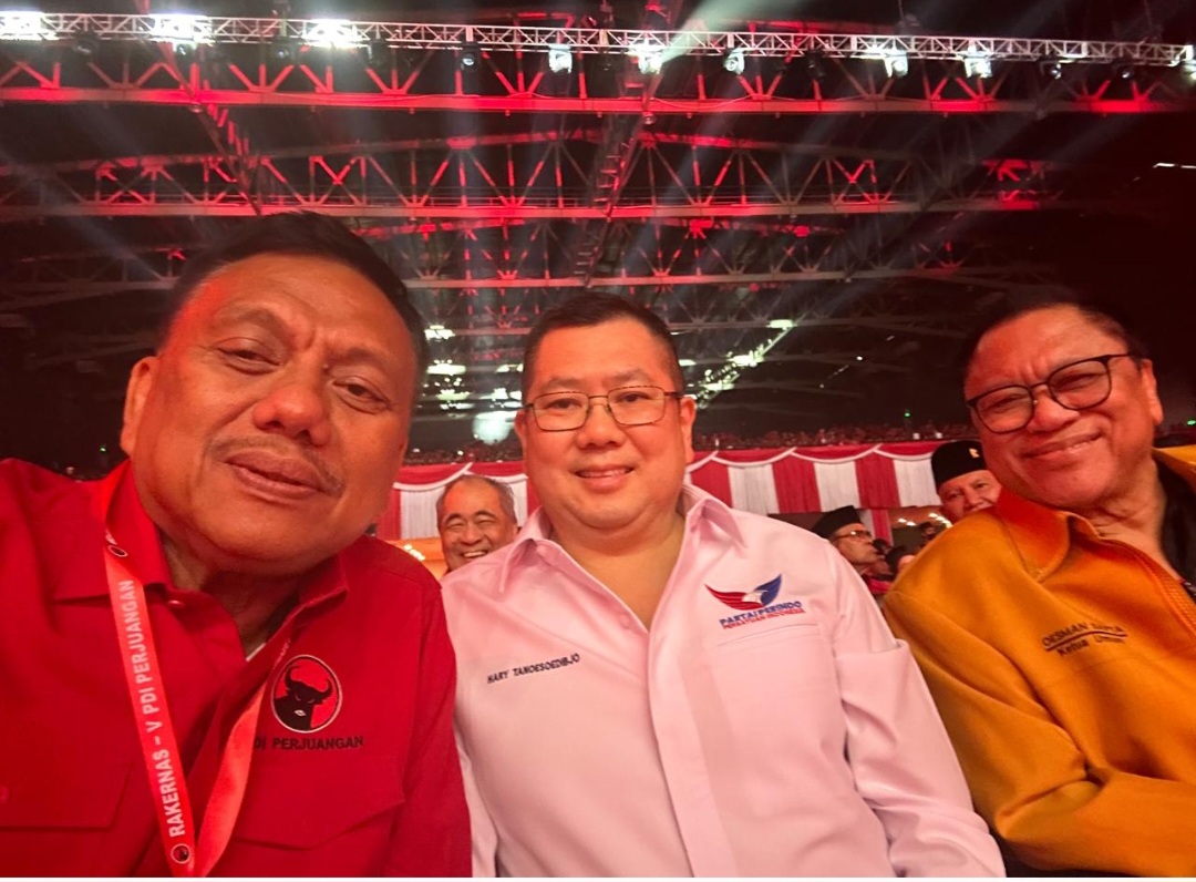 Olly, HT dan OSO Akrab di Rakenas PDIP, Sinyal Kuat Koalisi di Pilkada Sulut