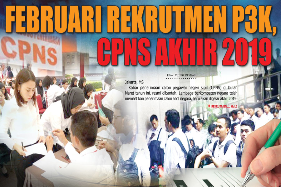 FEBRUARI REKRUTMEN P3K,  CPNS AKHIR 2019