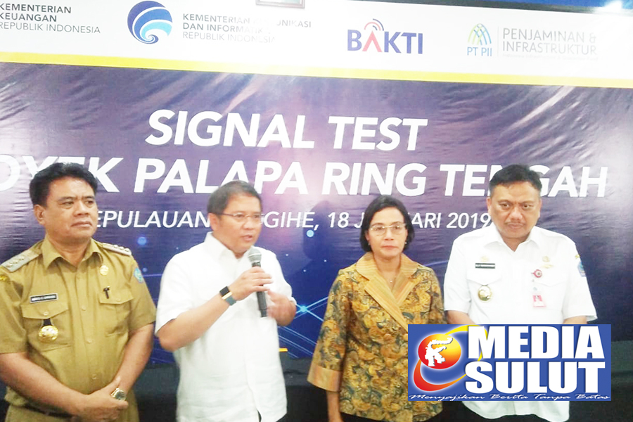 Uji Coba Palapa Ring di Sangihe, Olly: Terima Kasih Pak Jokowi