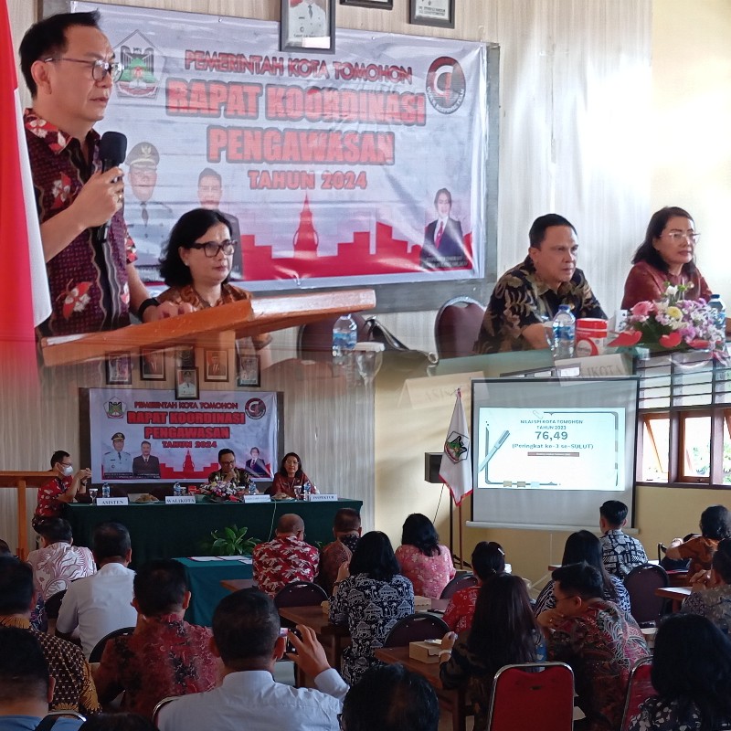 Rakor Pengawasan Tahun 2024, Walikota Caroll Minta SKPD Tindak Lanjuti Rekomendasi BPK