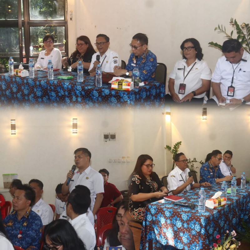 Sekda Kota Tomohon Hadiri Rapat Evaluasi PBB-P2 dan Serahkan SPPT Tahun 2024