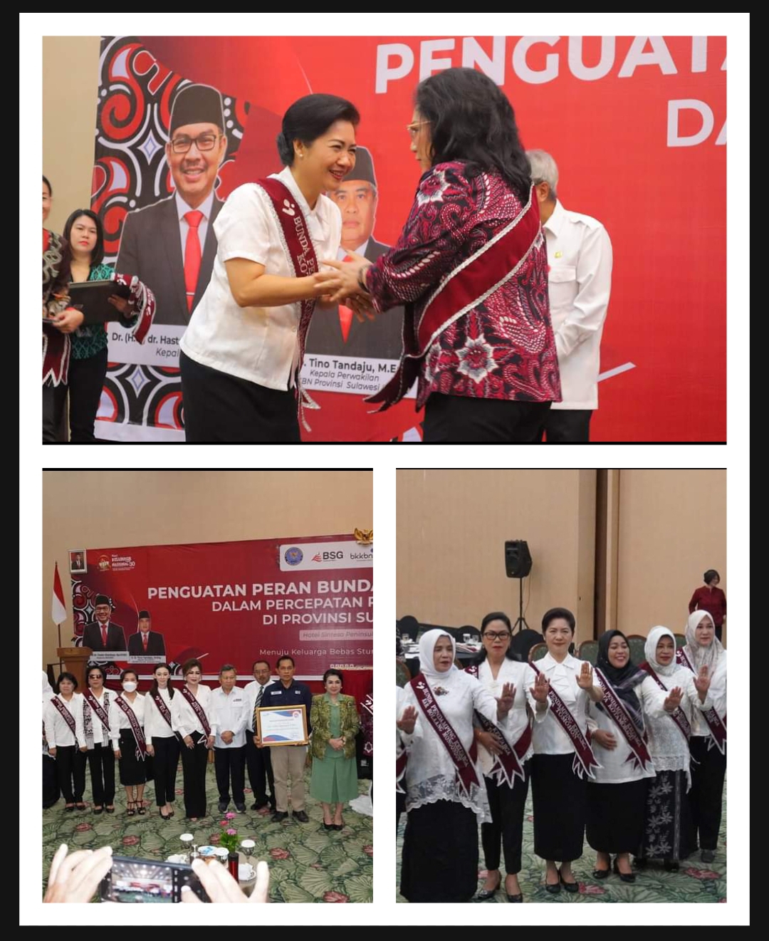 JFK Dikukuhkan Jadi Bunda Pendamping Keluarga Kota Tomohon