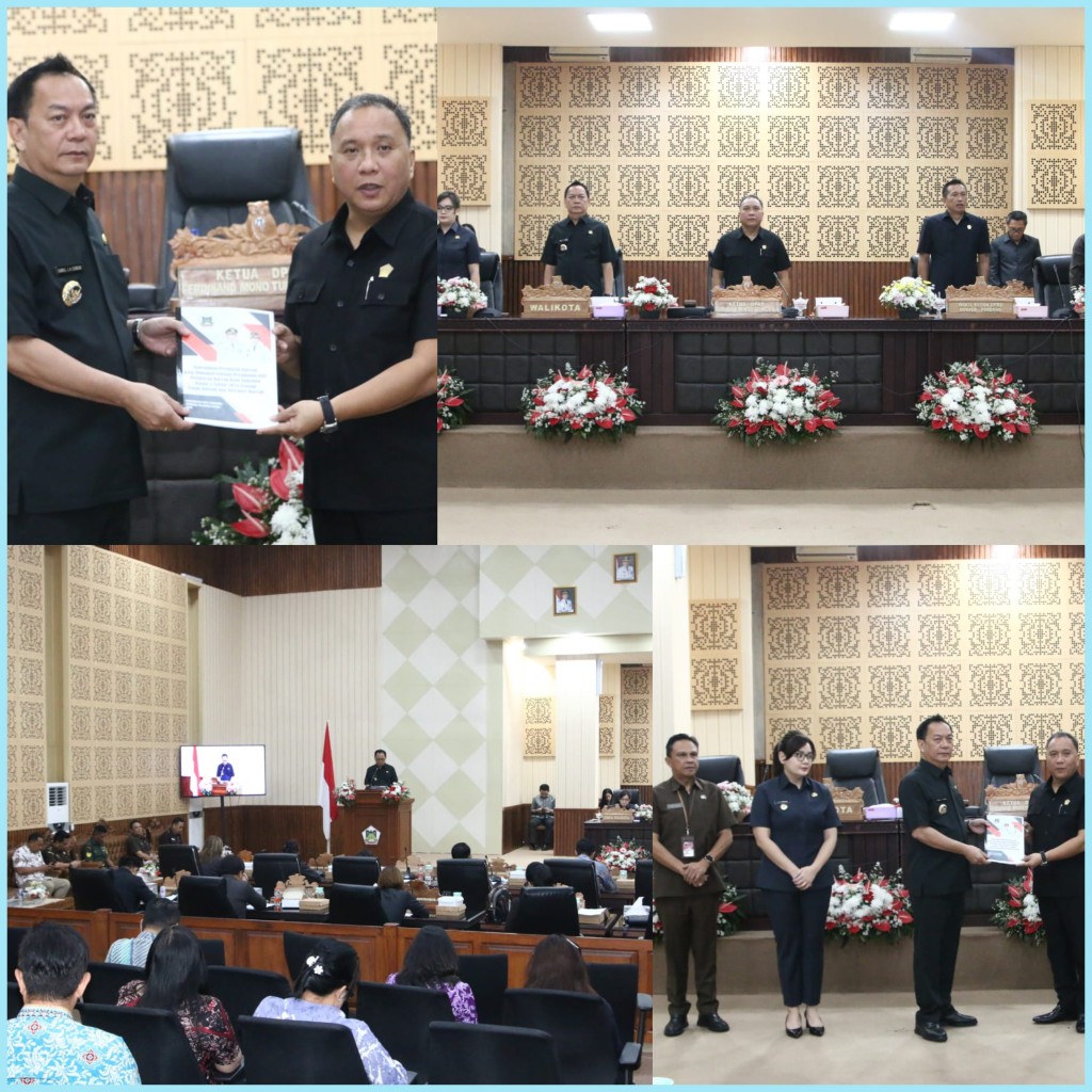 Rapat Paripurna DPRD Kota Tomohon: Wali Kota dan Wakil Wali Kota Bahas Ranperda Pajak Daerah dan Retribusi