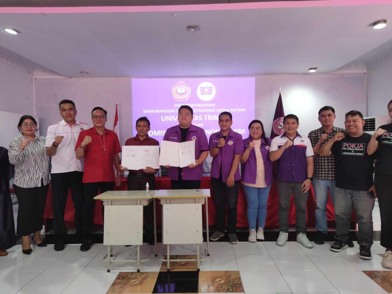 Rio Dondokambey Tandatangani MoU Dengan Universitas Trinita, Pemuda GMIM Dapat Beasiswa