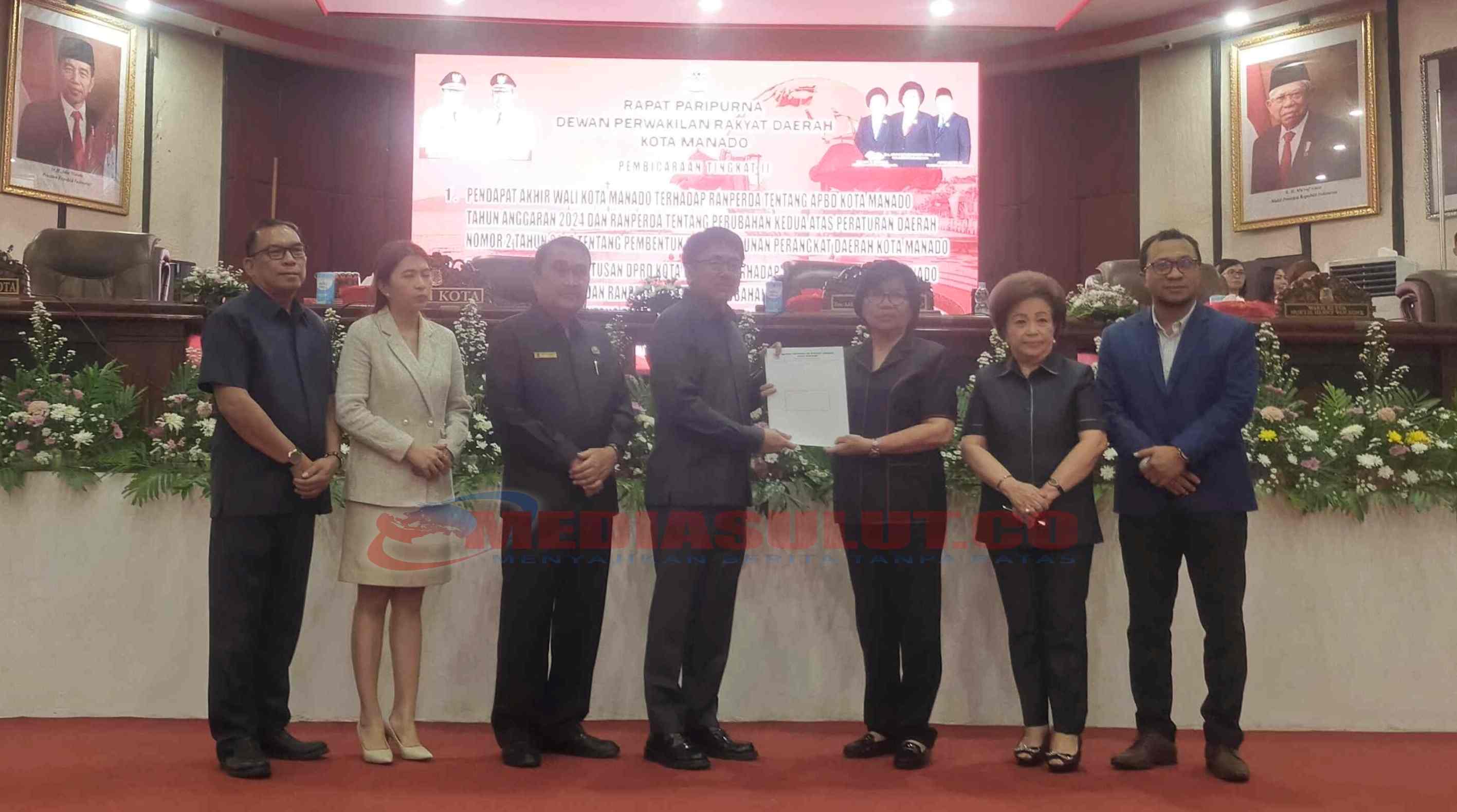 DPRD Manado Sahkan APBD 2024, Anggaran dan Belanja Capai Rp 1,7 Trilyun