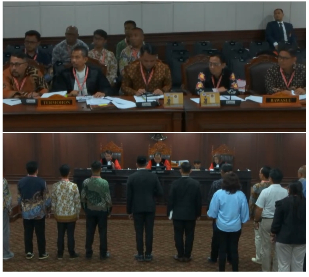 MK Ketuk Royke Anter Unggul 46 Suara dan Penetapan Hasil Sidang Perkara PHPU Tinggal Tunggu Waktu