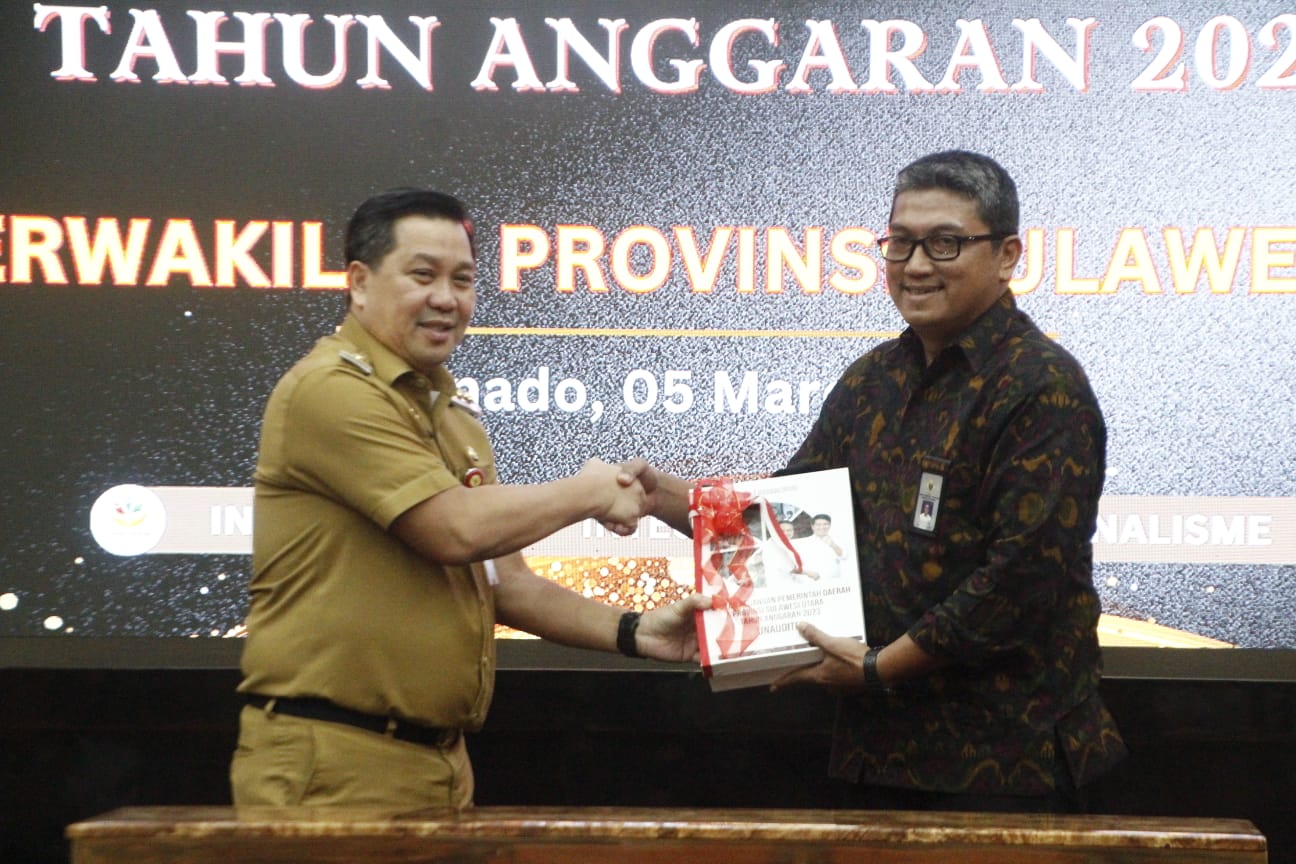 Berikan Laporan Keuangan di BPK, Wagub Kandouw Optimis Pemda se Sulut Akan Raih Opini WTP