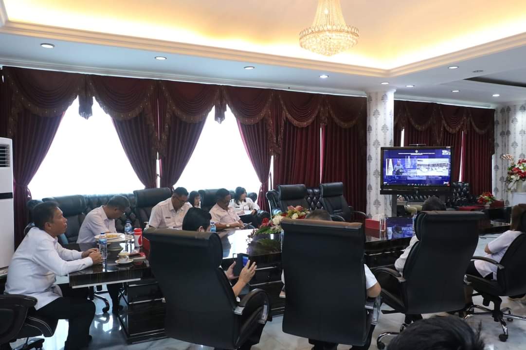 Bupati Minsel Ikuti Koordinasi Pemeriksaan LKKL dan LKPD Tahun 2022 Dengan BPK-RI