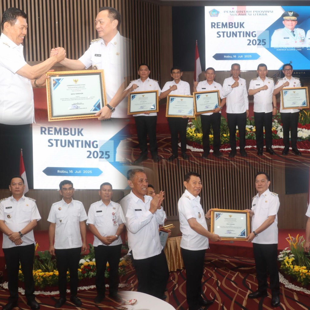 Berbuah Manis, Tomohon Raih Penghargaan Daerah Terbaik I atas Keberhasilan Menurunkan Stunting di Sulawesi Utara