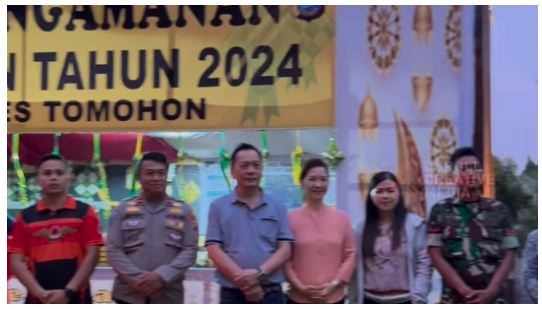 Walikota Tomohon Tinjau Pos Pengamanan Operasi Ketupat Tahun 2024