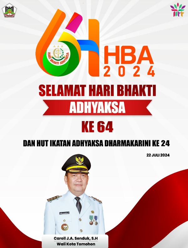 Hari Bhakti Adhyaksa ke-64, Walikota Caroll: Wujudkan Penegakan Hukum Modern Menuju Indonesia Emas