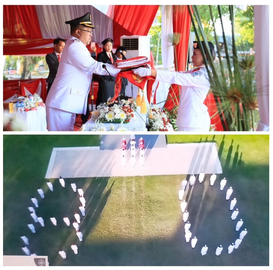 Wawali Manado Terima Bendera Merah-Putih, Formasi 80 Dikreasikan Paskibraka Lagi