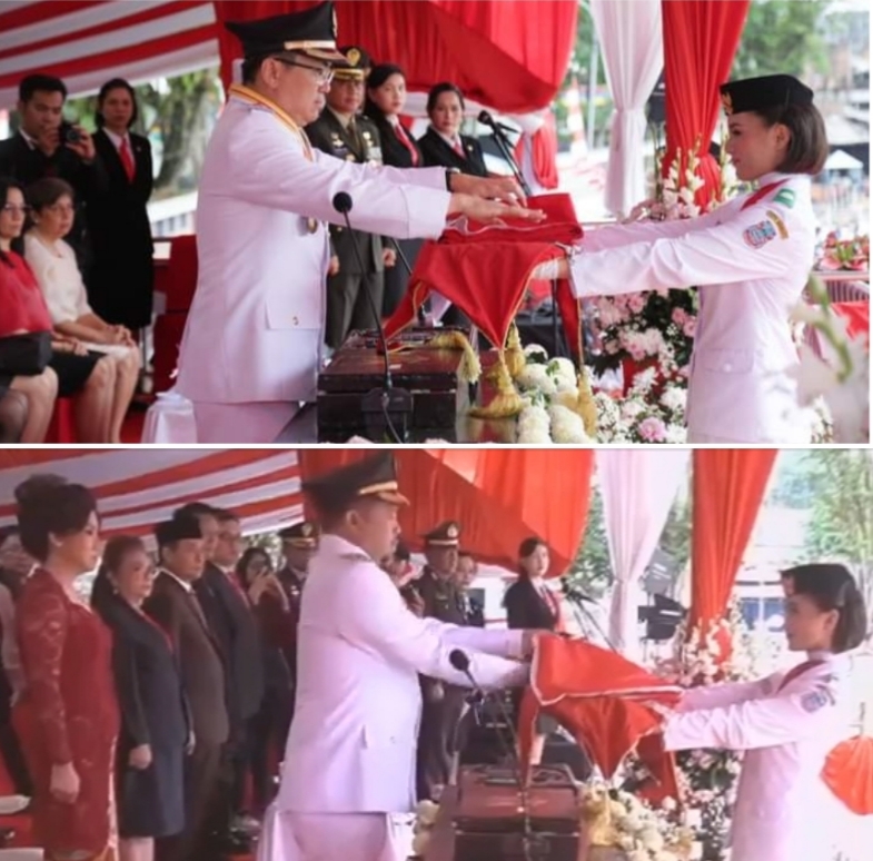 Peringatan HUT RI ke-79 Walikota AA Irup Penaikkan Bendera Merah-Putih, Wawali RS Pimpin Penurunan