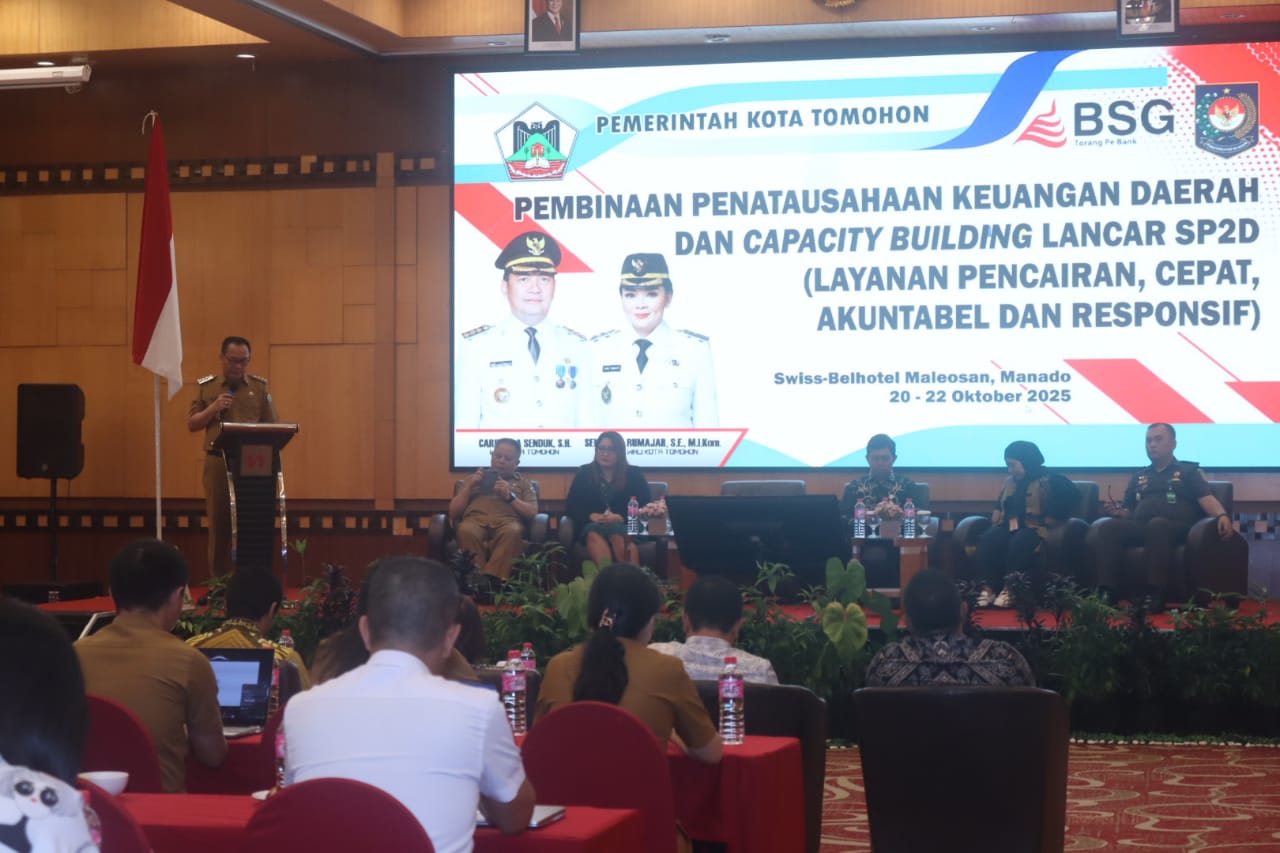 Wali Kota Tomohon Resmikan Inovasi LANCAR–SP2D dalam Pembinaan Keuangan Daerah