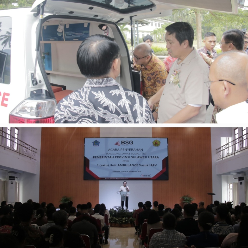 Wagub Kandouw Serahkan Bantuan Ambulans untuk Universitas Klabat