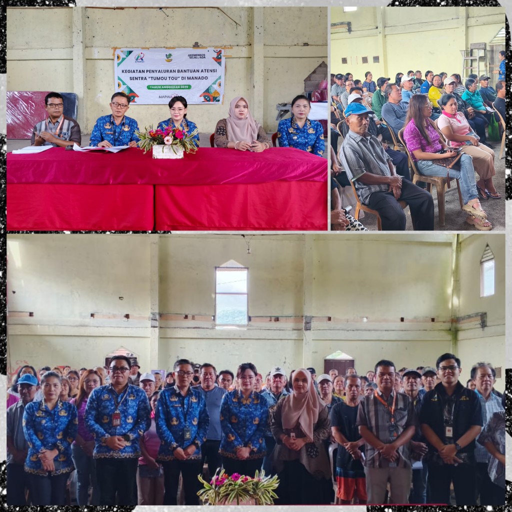 Di Kinilow Raya, 110 Kelompok Rentan Terima Bantuan Atensi dari Kemensos RI