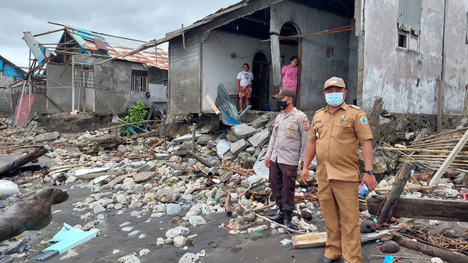 Abrasi Pantai, Rumah Warga di Talaud Alami Kerusakan