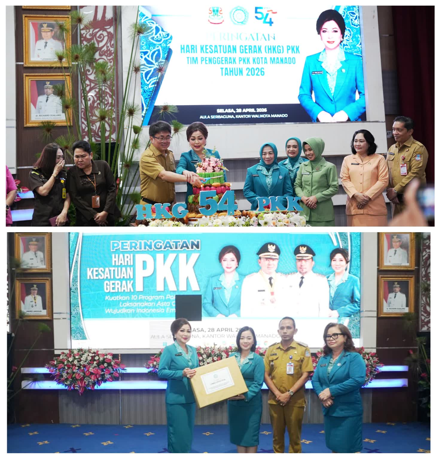 Menu Berbeda Tiap Tahun, Kecamatan Wenang Terbaik I di Hari Kesatuan Gerak PKK di Manado