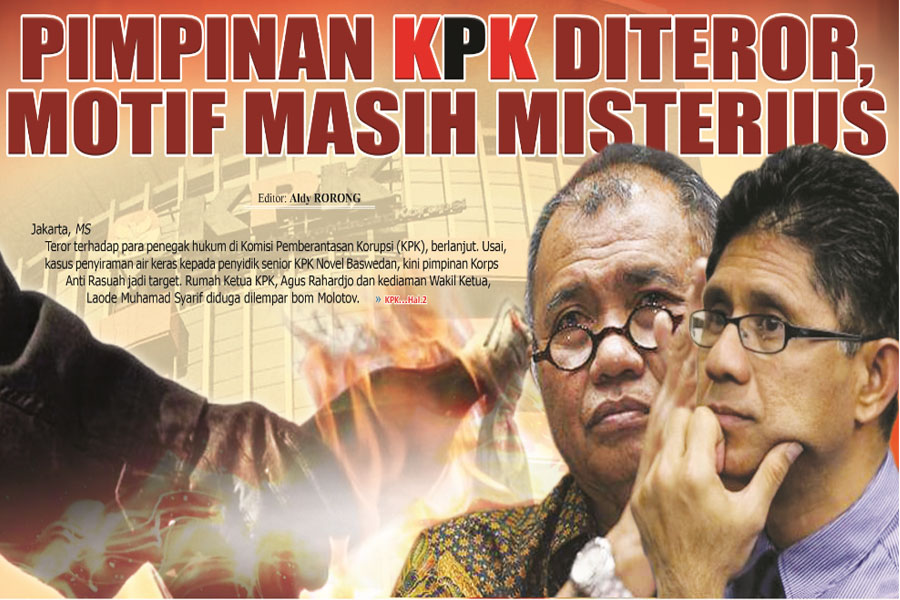 PIMPINAN KPK DITEROR, MOTIF MASIH MISTERIUS