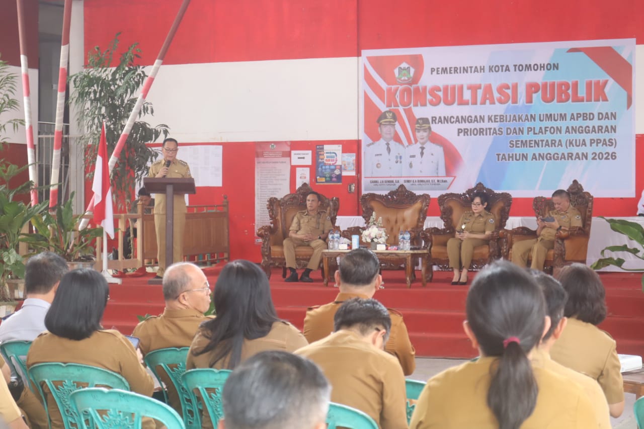Wali Kota Tomohon Tekankan Pentingnya Partisipasi Publik dalam Penyusunan APBD 2026
