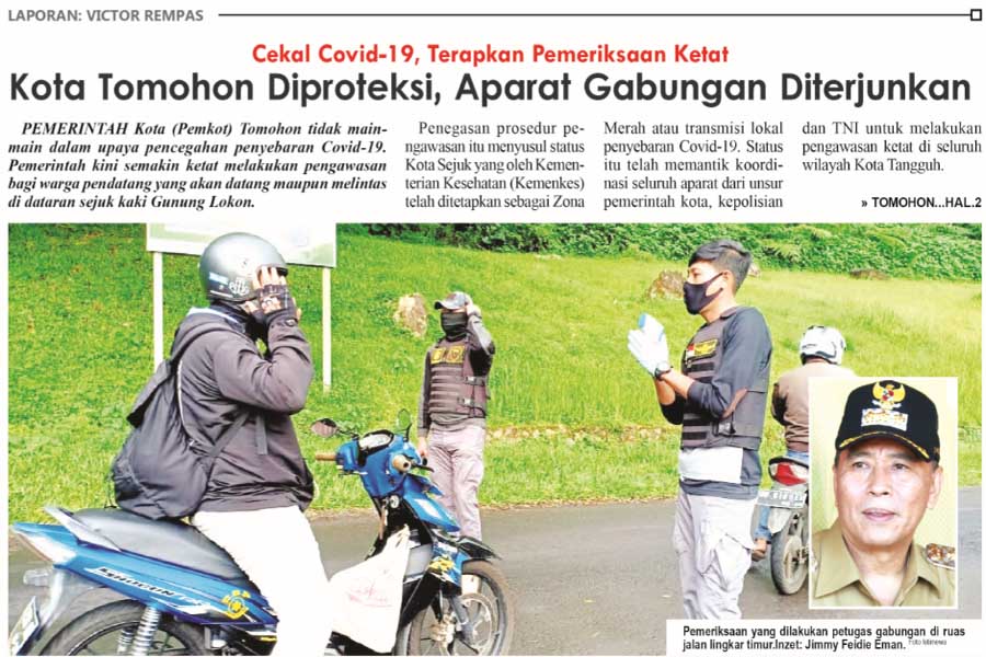 Kota Tomohon Diproteksi, Aparat Gabungan Diterjunkan
