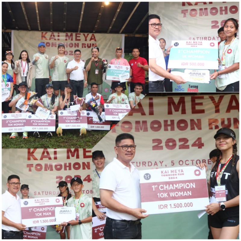 Promosi Wisata Lewat Olahraga, Kaimeya Tomohon Run 2024 Sukses Digelar
