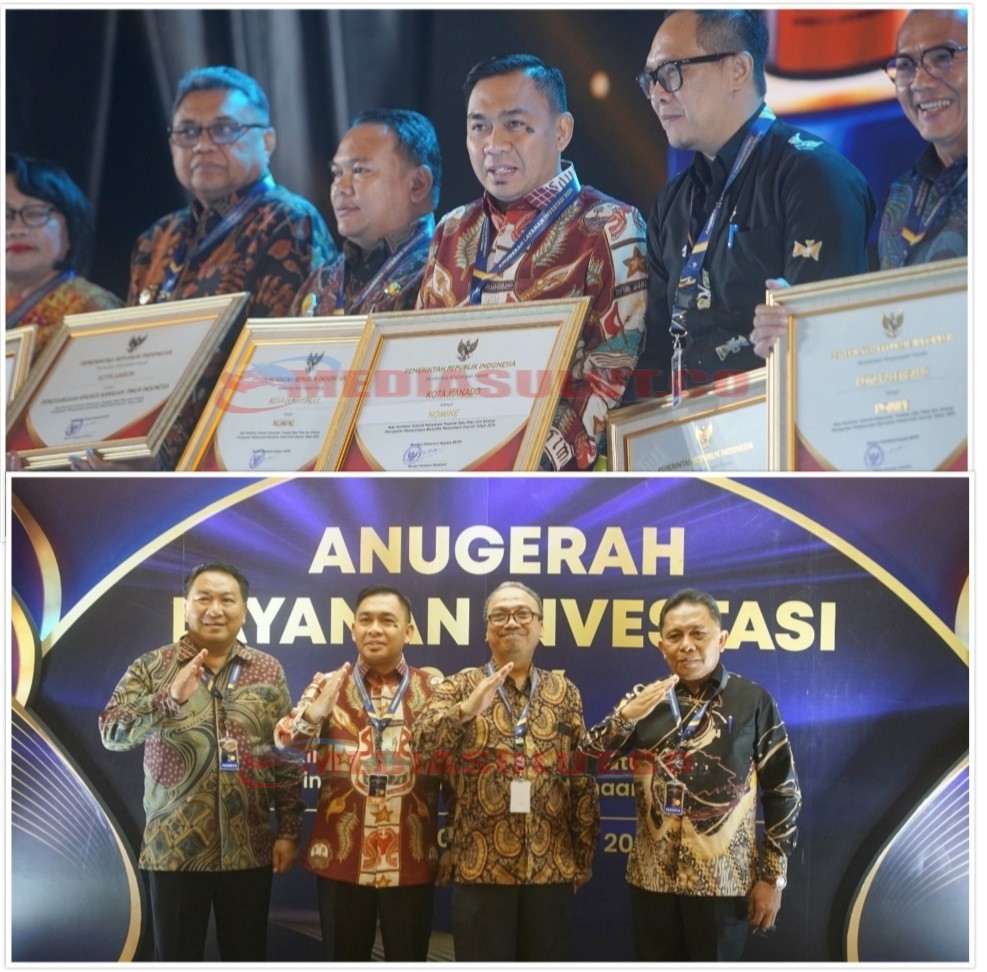 Pemkot Manado Sabet Peringkat Tinggi Anugerah Layanan Investasi 2024
