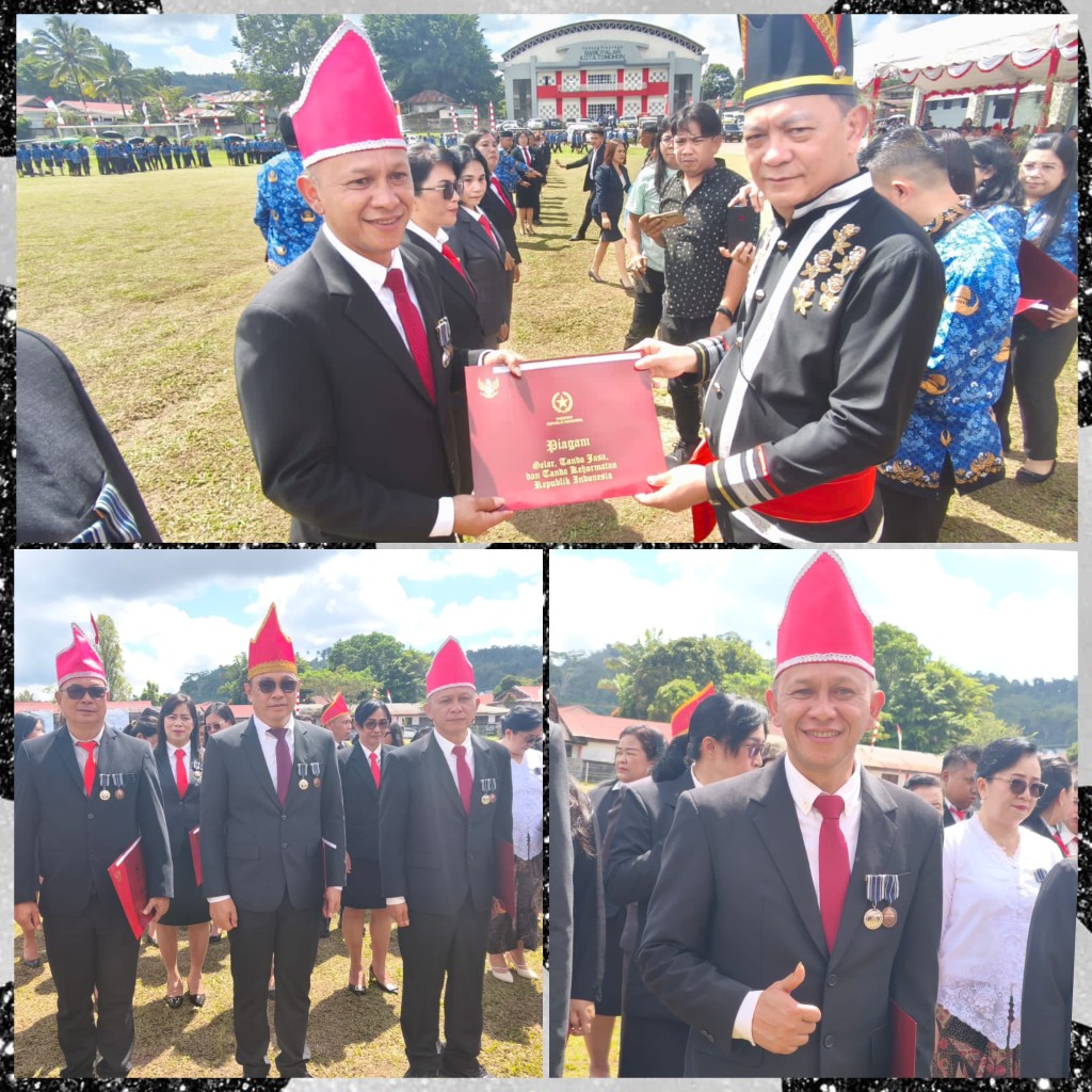 Royke Tangkawarouw Terima Satyalancana Karya Satya di Hari Ulang Tahun ke-23 Kota Tomohon