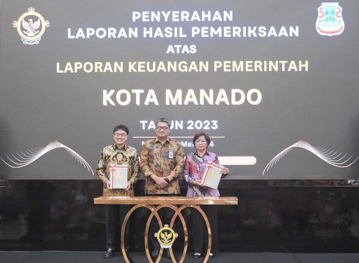 Pemkot Manado Gapai Kembali Opini Wajar Tanpa Pengecualian 2023