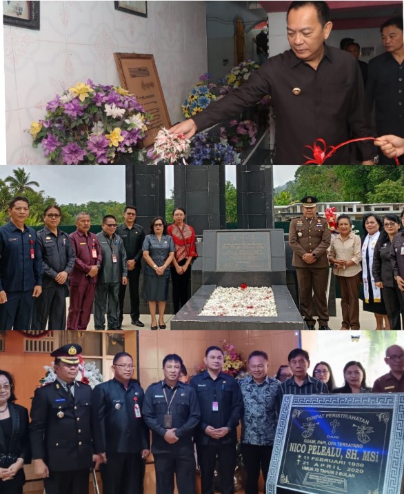Semarak 21 Tahun Kota Tomohon, Pimpinan Forkopimda Ziarah ke  Makam Mantan Walikota Tomohon dan Bupati Minahasa  