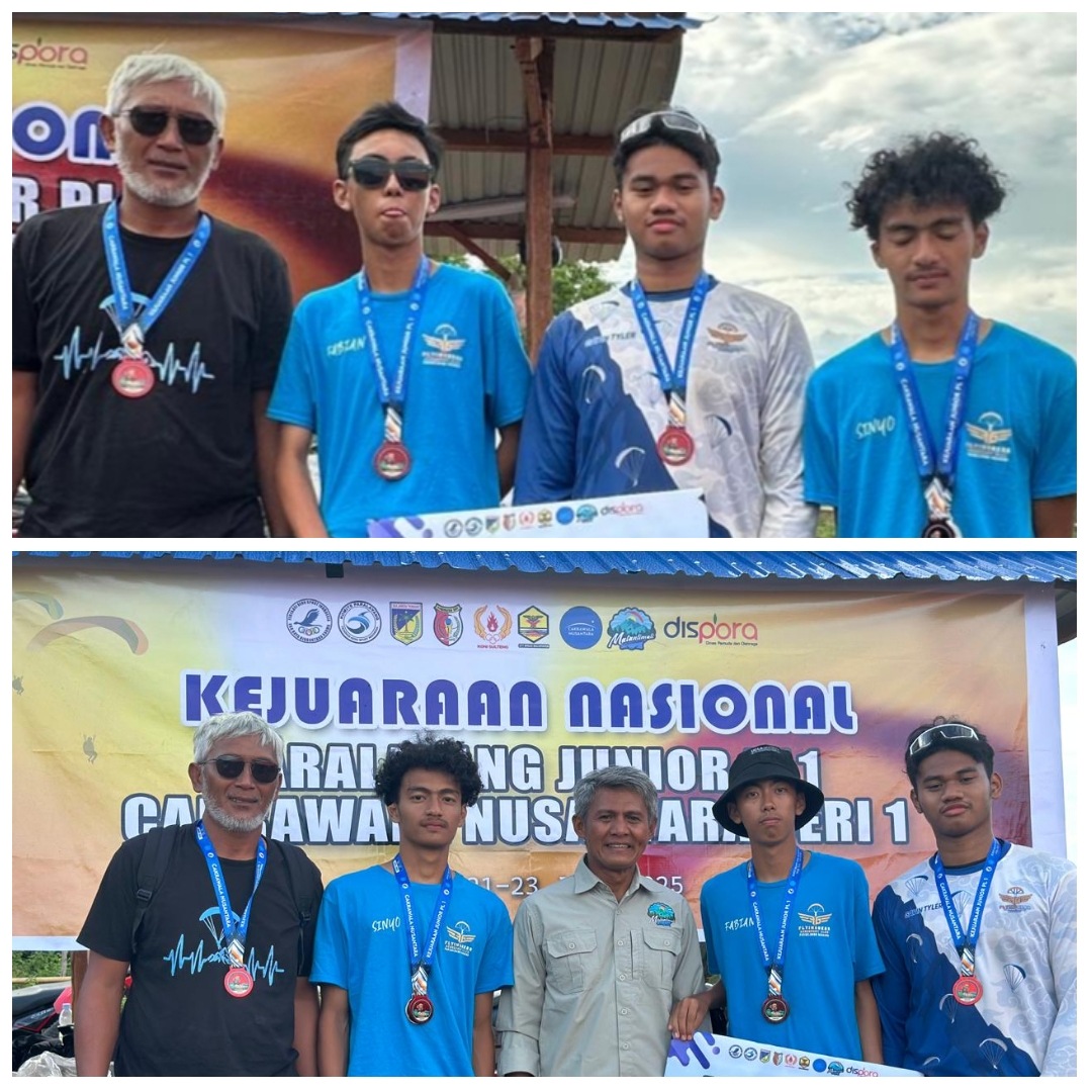 Sulut Raih Perak dan Perunggu di Kejurnas Paralayang Junior di Sulteng
