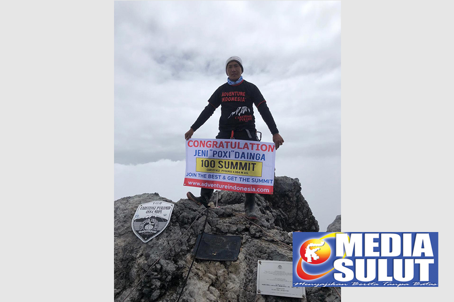 Putra Sangihe, Orang Pertama di Dunia 100 Kali Taklukan Gunung Cartenz
