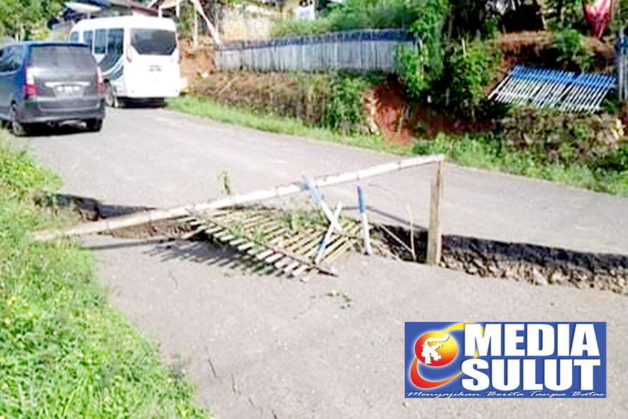 Jalan Provinsi di Wilayah Boltim Ambles, Warga Terancam