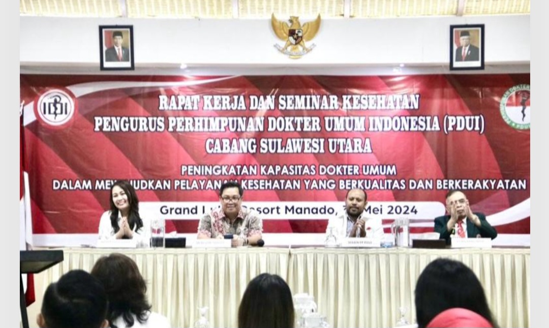 Buka Raker dan Seminar Kesehatan PDUI Sulut, Wagub Kandouw Ingatkan Soal Universal Coveragee